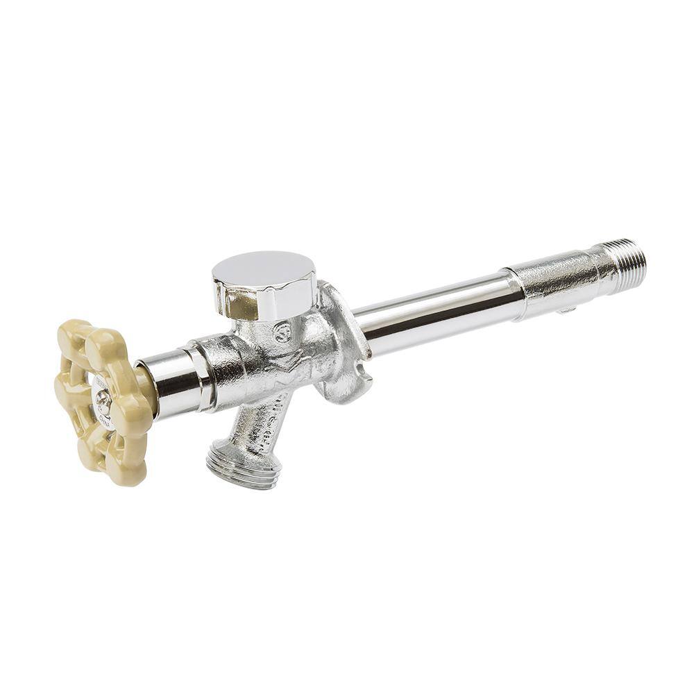 Everbilt 12 In X 34 In X 6 In Mptswt X Mht Brass Anti Siphon Frost Free Sillcock Valve 2111