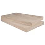 Tuscany Beige 2 in. x 16 in. x 24 in. Travertine Pool Coping (2.67 sq. ft.)