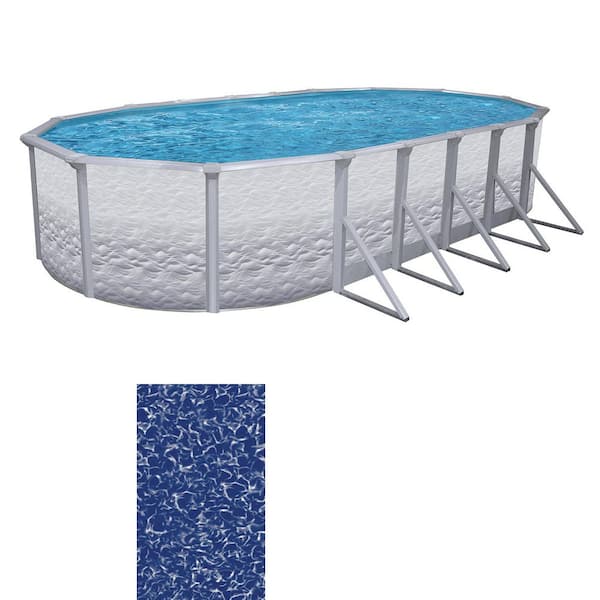 Liberty 12 ft. x 24 ft. Oval 52 in. Deep Hard Sided Starter Pool Package
