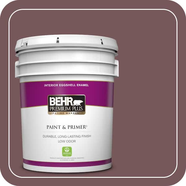BEHR PREMIUM PLUS 5 gal. #MQ1-48 Czarina Eggshell Enamel Low Odor Interior Paint & Primer