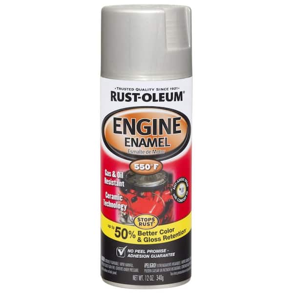 Rust-Oleum Automotive 12 oz. 550 Degree Semi-Gloss Cast Coat Aluminum Ceramic Engine Enamel Spray Paint (6-Pack)