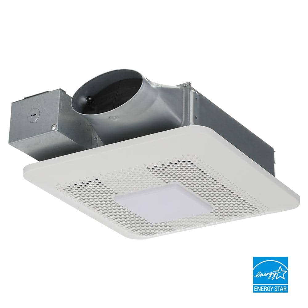 Panasonic WhisperThin DC LED Pick-A-Flow 80 -100 CFM Ceiling/Wall Bathroom  Exhaust Fan, 3-3/8 in. Low Profile Housing RG-T810LA - The Home Depot