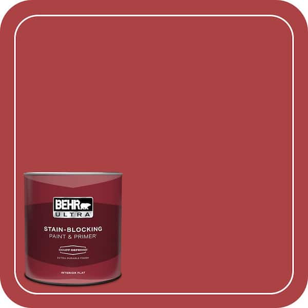 BEHR ULTRA 1 qt. #160B-7 Daredevil Extra Durable Flat Interior Paint & Primer