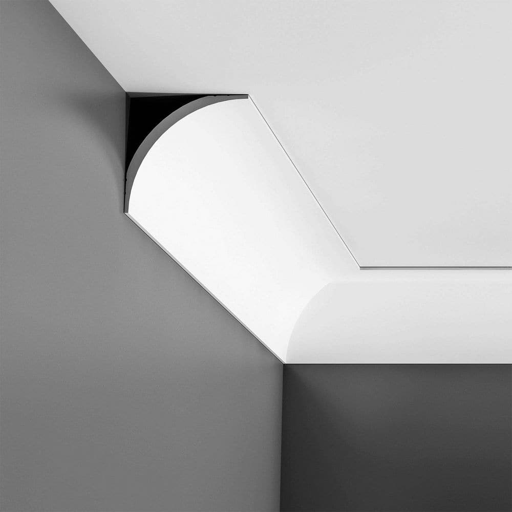 Primed White Polystyrene Crown Moulding 3-3/8 in x 78-3/4 in