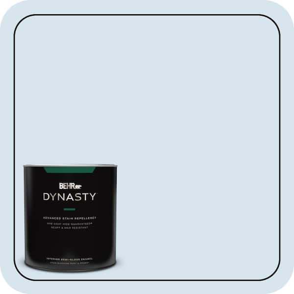 BEHR DYNASTY 1 qt. #560C-1 Rain Water Semi-Gloss Enamel Interior Stain-Blocking Paint & Primer