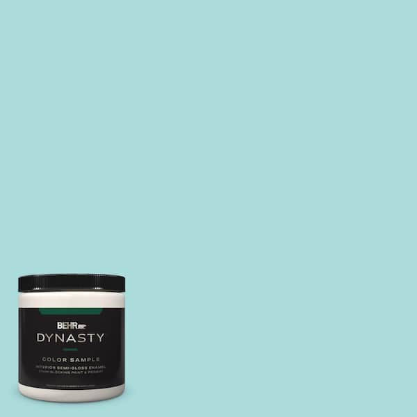 BEHR DYNASTY 8 oz. #M460-2 Beachside Drive Semi-Gloss Enamel Stain-Blocking Interior/Exterior Paint and Primer Sample