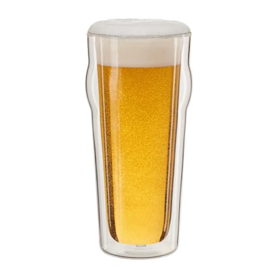 Sorrento 2-pc Double-Wall Pint Beer Glass Set