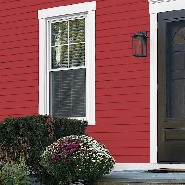 Glidden Essentials 1 gal. PPG1187-7 Red Gumball Flat Exterior