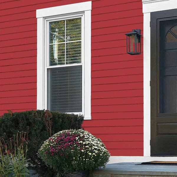 Glidden Essentials 5 gal. PPG1187-7 Red Gumball Flat Exterior