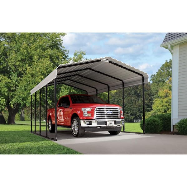 Arrow 12 ft. x 20 ft. x 9 ft. Eggshell Carport CPH122009 - The