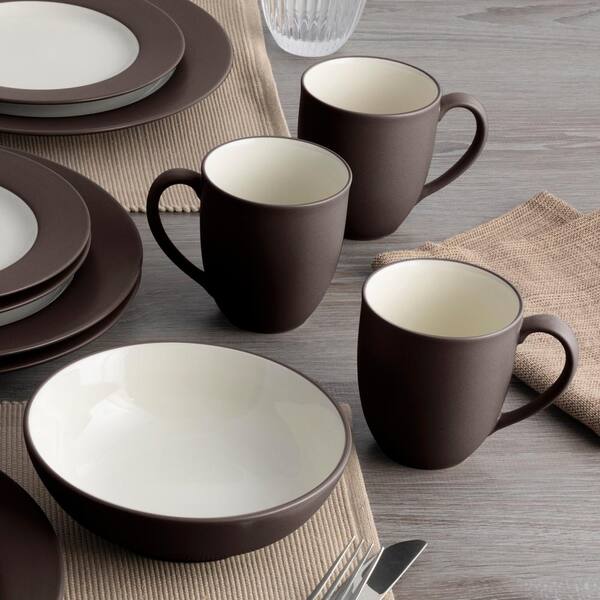 Noritake Colorwave 16 Piece Rim Dinnerware Set Service for 4