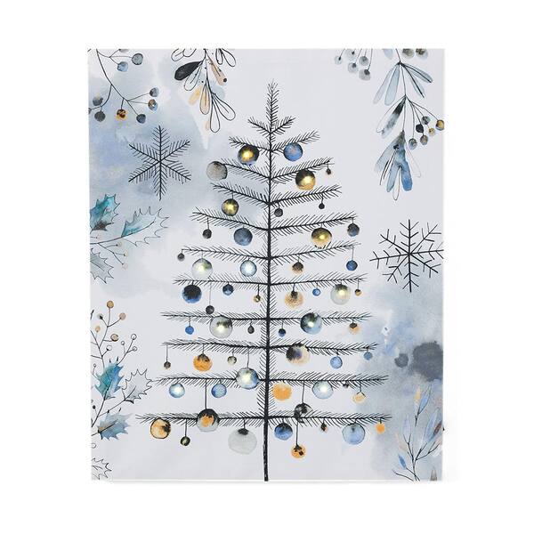 SULLIVANS 22 in. Multicolor LED Tree Canvas Wall Decor