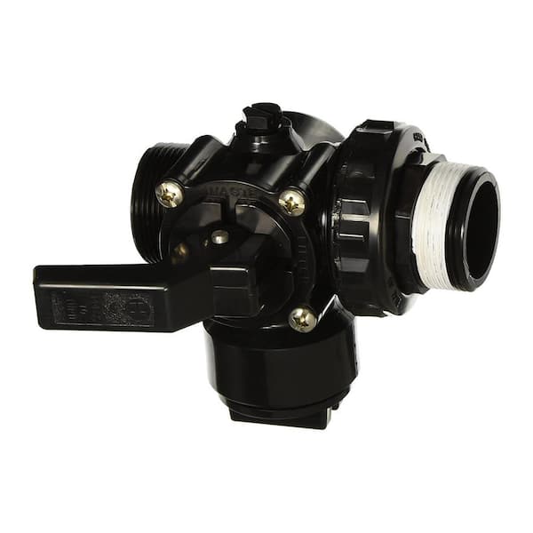 HAYWARD Perflex 3 Way Diverter Ball Valve for Swimming Pool and Spa, Black