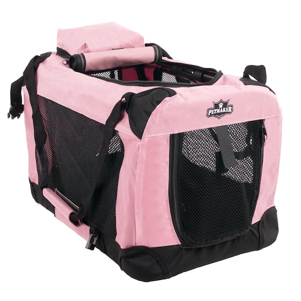 Petmaker Pink Portable Pet Crate with Soft Sides - X-Small