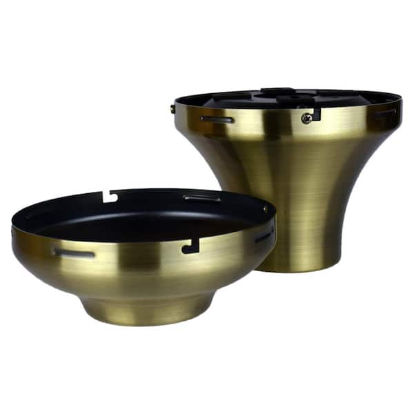 Antique Brass Close to Ceiling Kit