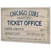 Open Road Brands Chicago Cubs Vintage Ticket Office Wood Wall Decor  90183476-s - The Home Depot