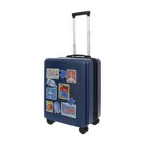 USPS 22 .5 in. Blue Carry-On Luggage Suitcase