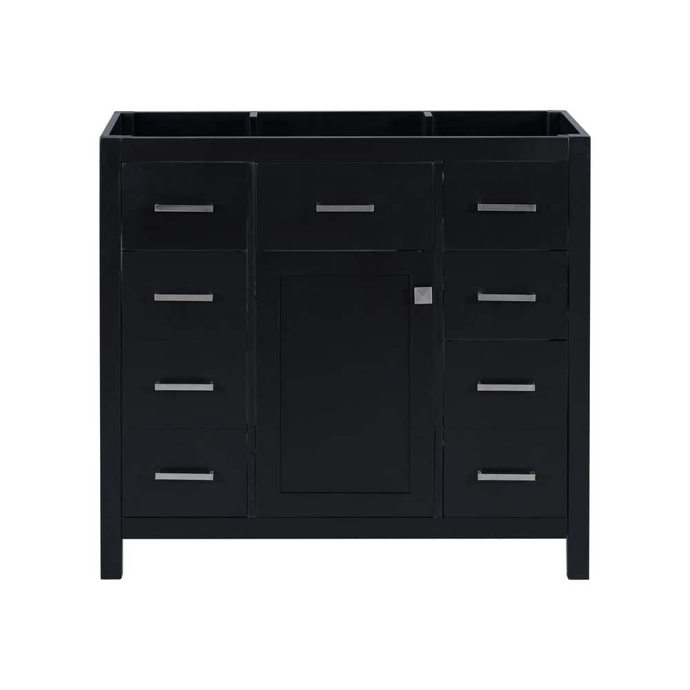 Hot Sale 36 in. Bath Vanity Cabinet without Top in Black with Drawer and Do