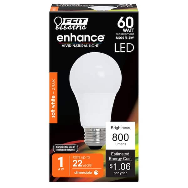 Feit Electric 60W Equivalent Warm White (3000K) A19 Dimmable LED Energy Star Light Bulb (12-Pack) Feit Electric 60W Equivalent Warm White (3000K) A19 Dimmable LED Energy Star Light Bulb (12-Pack)