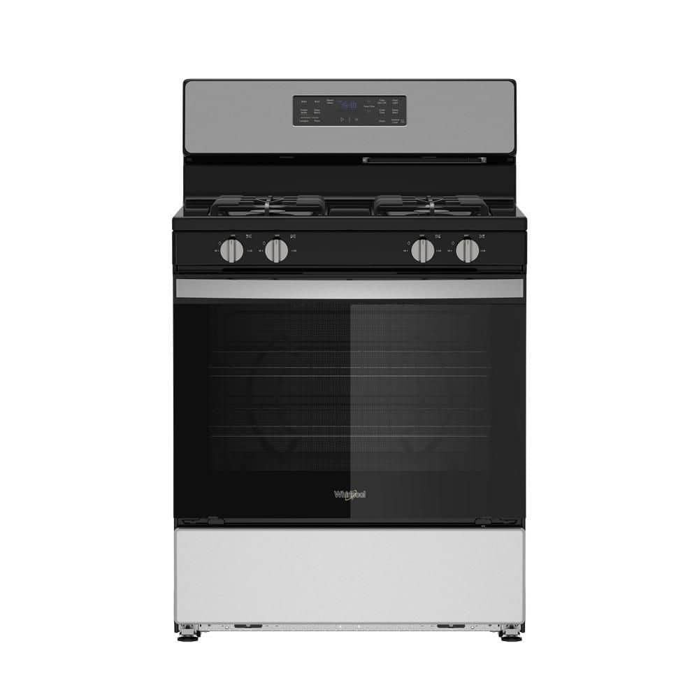 30 in. 4 Burners Freestanding Gas Range in Stainless Steel with Crispy Mode and No Preheat Mode price history on PriceWatchPro