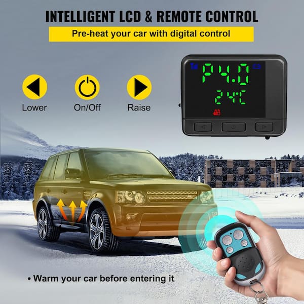 Cheap 12/24V 5-8KW Air Parking Heater LCD Digital Display For Car Trucks  Motor Home Monitor for RV Trailer Remote Winter Warm