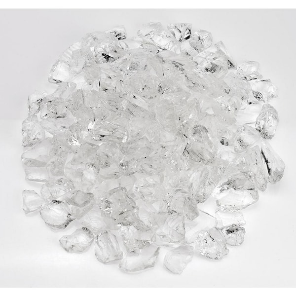 American Fire Glass Ice Recycled, Fire Pit Glass Rocks Uk