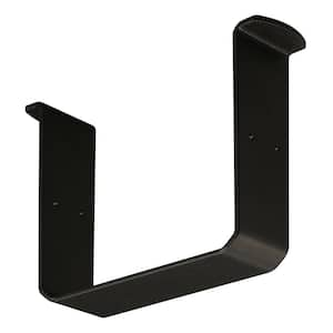 1/8 in. x 5 in. x 5 in. Black Metal Faux Beam Bracket