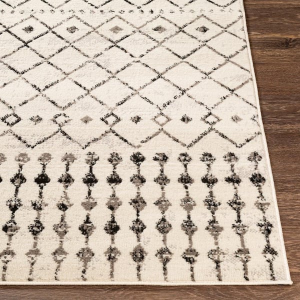 Rubena Black 5 ft. x 7 ft. Area Rug