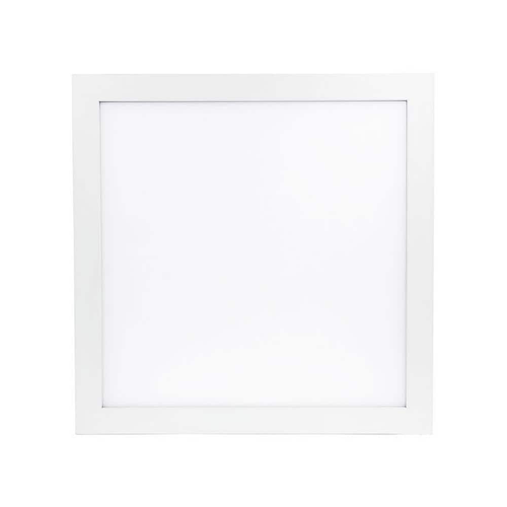 White Dimmable LED Bathroom Exhaust Fan with Galvanized Steel Housing