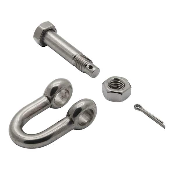 Extreme Max 3006.8299.4 BoatTector Stainless Steel Bow Shackle - 5/8 inch, 4-Pack