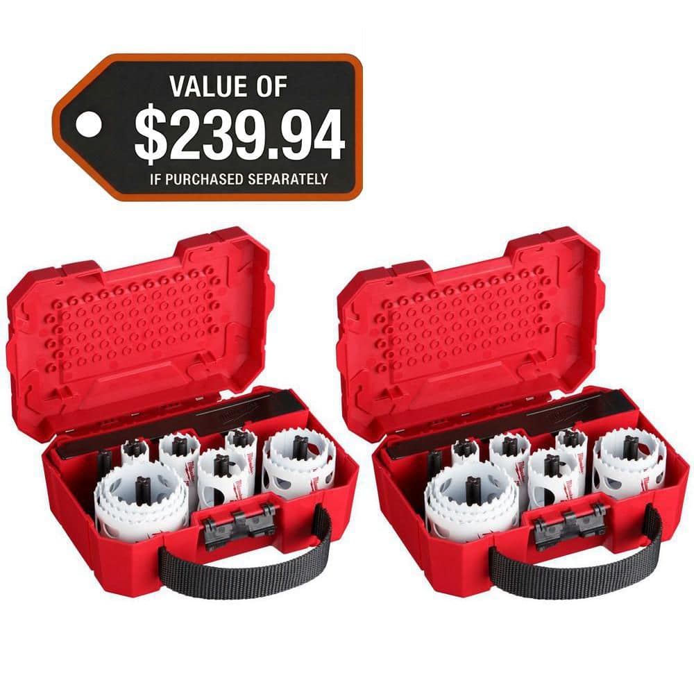 MILWAUKEE Hole Dozer General Purpose Bi-Metal Hole Saw Set (34-Piece) (49-22-4029-49)