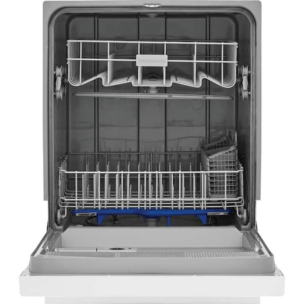 24 in. White Front Control Smart Built-In Tall Tub Dishwasher