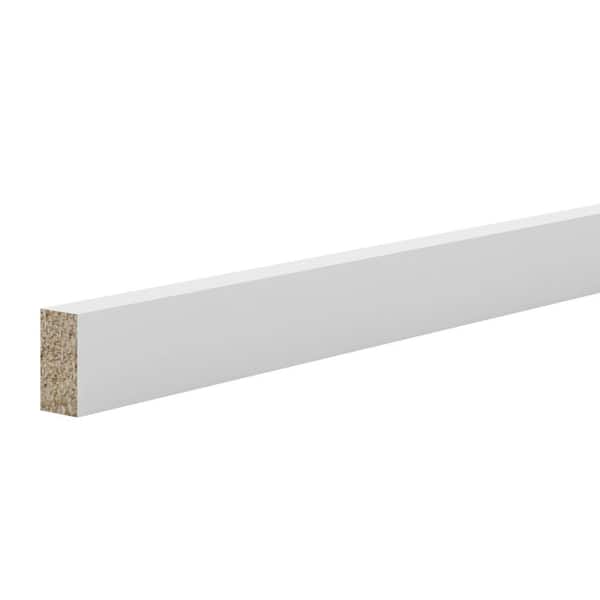 Hampton Bay 1.5 in. x 91.5 in. Square Edge Molding in Warm White
