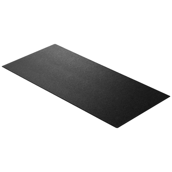 Treadmill Mat Black 51.18 in. L x 23.62 in. W x 0.16 in. Thick for Carpet, 9.2 sq. ft.