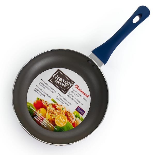 Gibson Home Charmont 9.5 in. Nonstick Aluminum Frying Pan in Yale