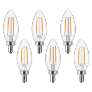5-Watt Equivalent ST19 Dimmable Edison LED 2700K E12 Light Bulb Soft White (4-Pack)