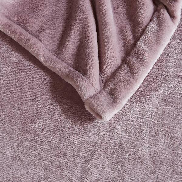 Beautyrest 80 in. x 84 in. Heated Plush Lavender Full Blanket BR54-0655  The Home Depot