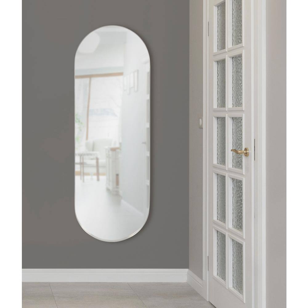 Silver Full Length Rectangular Wall Mirror