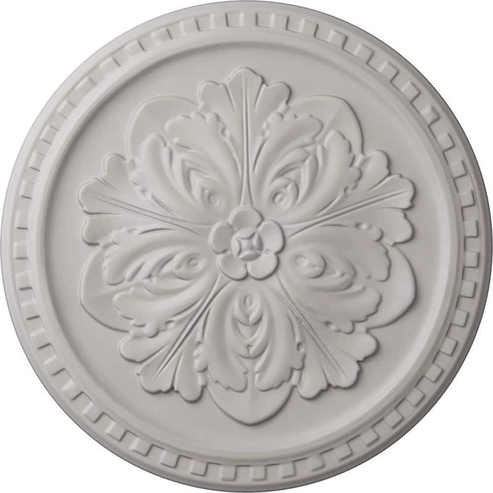 16-7/8 in. x 5/8 in. Emeryville Urethane Ceiling Medallion, Hand-Painted Ultra Pure White price history on PriceWatchPro