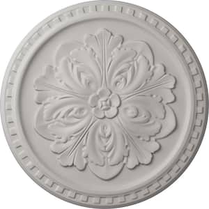16-7/8 in. x 5/8 in. Emeryville Urethane Ceiling Medallion, Hand-Painted Ultra Pure White