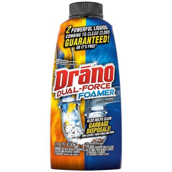 Drano 17 fl. oz. Dual-Force Foamer Clog Remover (8-Pack)