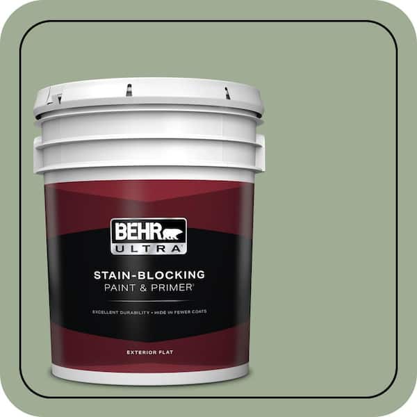 BEHR ULTRA 5 gal. #S390-4 Roof Top Garden Flat Exterior Paint & Primer