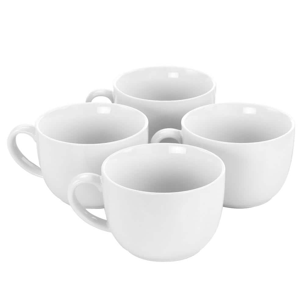 16 oz ceramic coffee mug sets BTaT- Coffee Mugs, Set of 4, 16oz, Fine Bone China Porcelain, Navy Blu –  Brew to a Tea main image 0