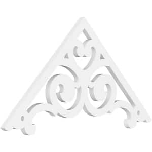 1 in. x 36 in. x 18 in. (12/12) Pitch Hurley Gable Pediment Architectural Grade PVC Moulding