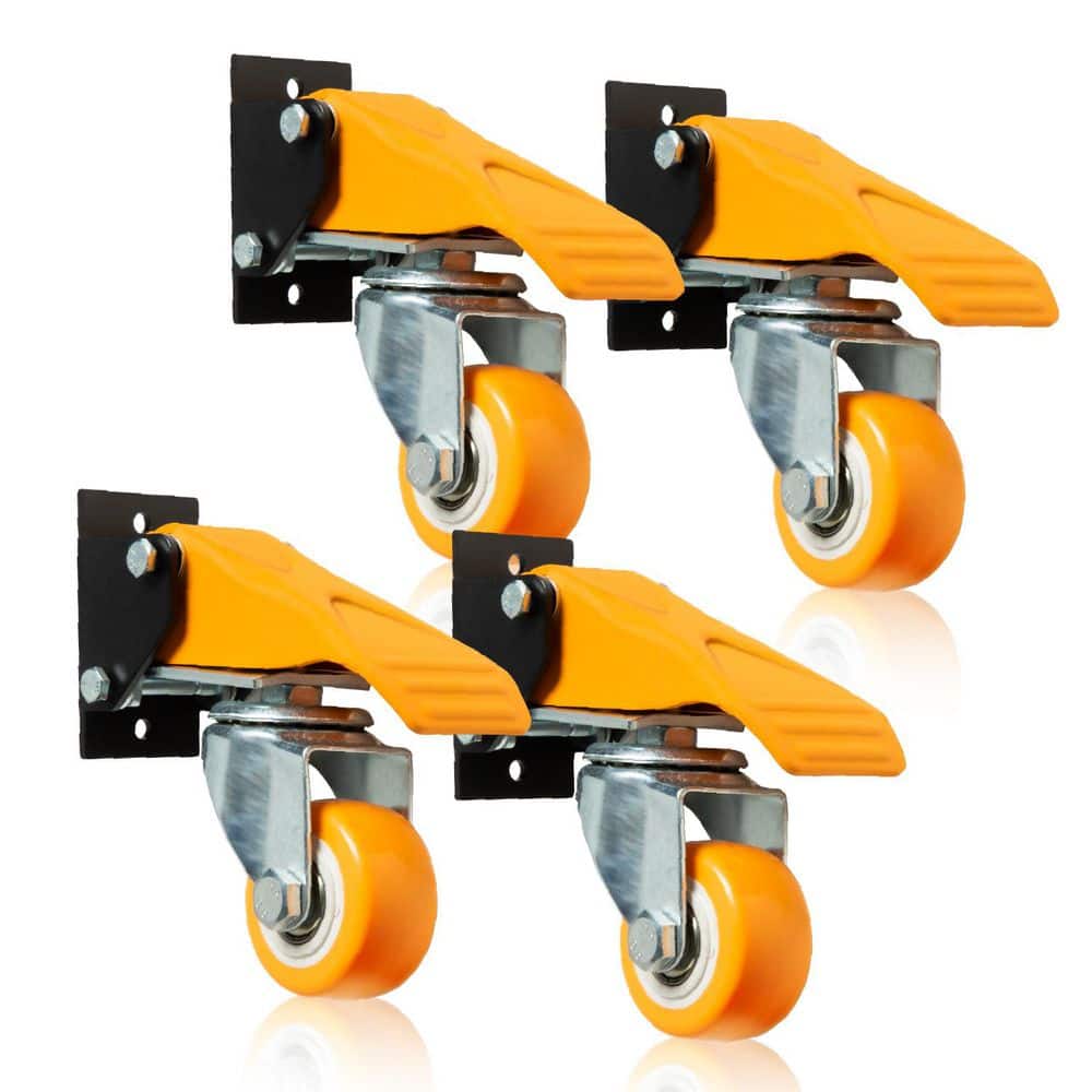 2-1/2 in. Retractable Workbench Caster Wheels, Stepdown Plate Mount Casters, 400 lb. Capacity (4-Pack) price history on PriceWatchPro