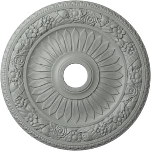 23-5/8" x 3-5/8" ID x 1-1/8" Bellona Urethane Ceiling Medallion (Fits Canopies upto 3-5/8"), Primed White