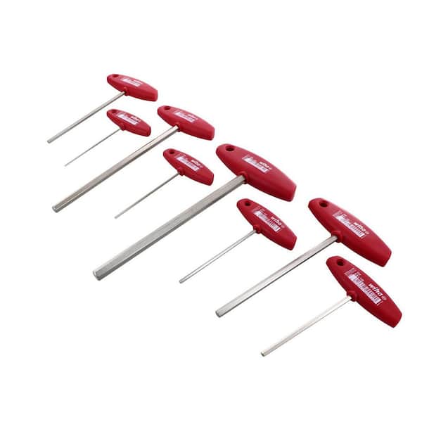 Classic Grip Hex Metric T-Handle Key Set (8-Piece)