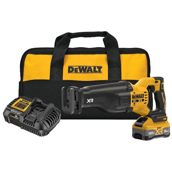 20V XR Lithium-Ion Cordless Reciprocating Saw Kit with 8.0 Ah Battery and Charger