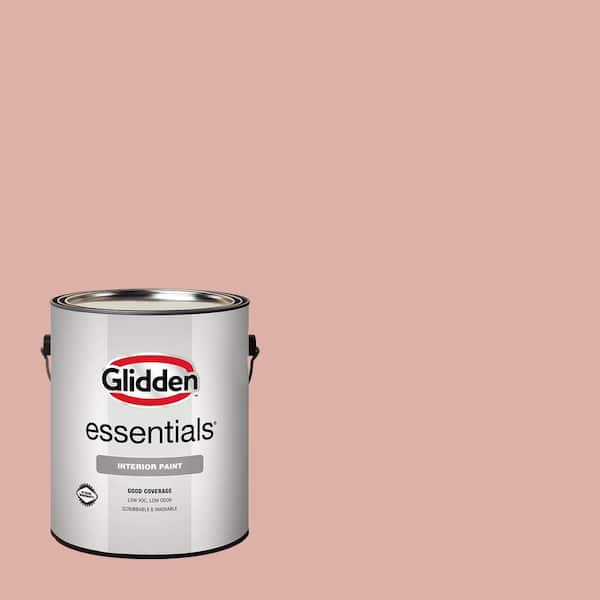Glidden Essentials 1 gal. PPG1058-4 Mesa Pink Eggshell Interior Paint