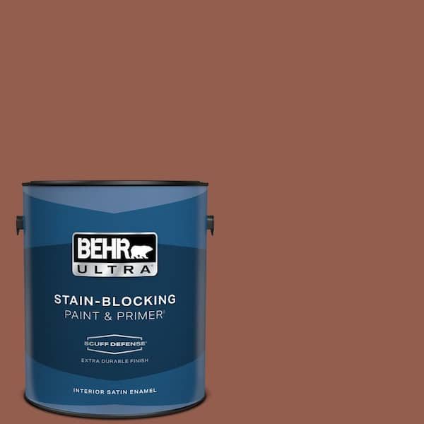 BEHR ULTRA 1 gal. #200F-6 Sequoia Grove Extra Durable Satin Enamel Interior Paint & Primer